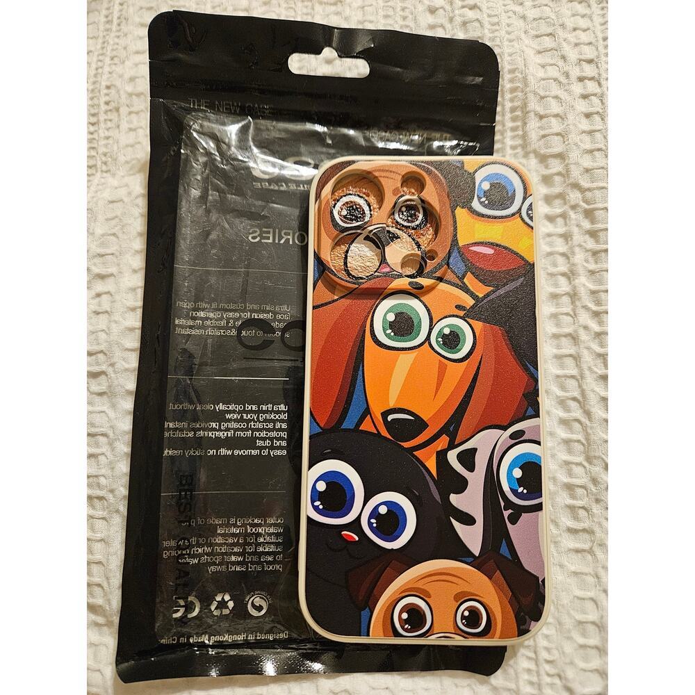 iPhone 14 Plus,Funny Animals Dogs Comics Cases Shockproof Anti-Scratch Silicone